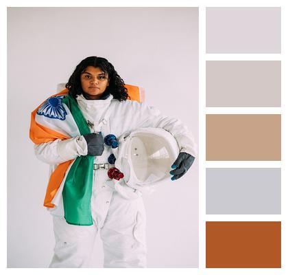 India Astronaut Indian Woman Image